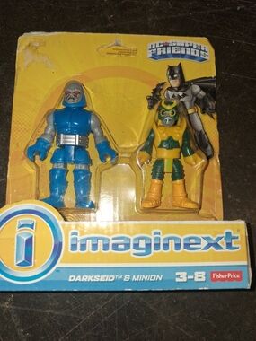 Fisher-Price Imaginext Darkseid & Minion Figures - Blue/Yellow/Green